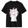 The Aristocats Marie Cat T Shirt Hipster T-Shirts Short Sleeves Aesthetic Tshirt Beach Cotton O-Neck Oversize Top Tees