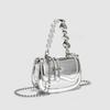 Летняя модная мини-сумка Niche Pearl Chain Crossbody Silver