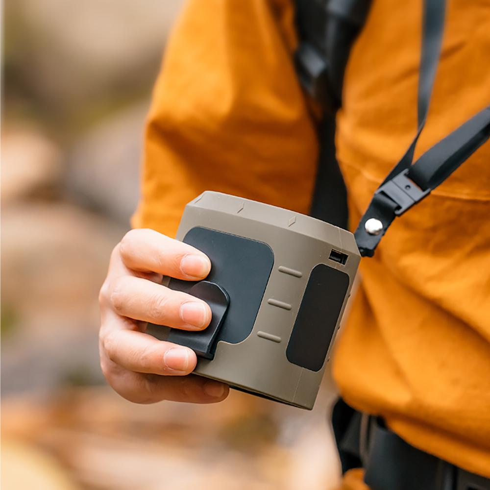 8000mAh Rechargeable Wearable Plastic Personal Cooling Fan 3 Speed Quiet Brushless Motor Hands-free Belt Outdoor Work Camping