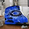 Orlando Magic Logo Print Flannel Blanket High Quality Warm Comfortable Cover for All Seasons Perfect for Gifts Home Decor