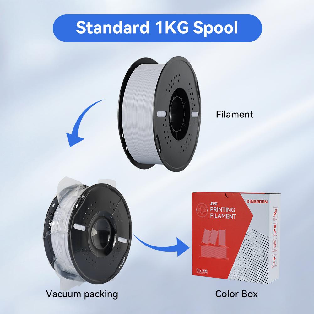 KEEPANG 5KG PETG 3D Printer Filament 1.75mm High Toughness Neatly Wound 3D Printing Material DIY Crafts Tools for 3D Printer