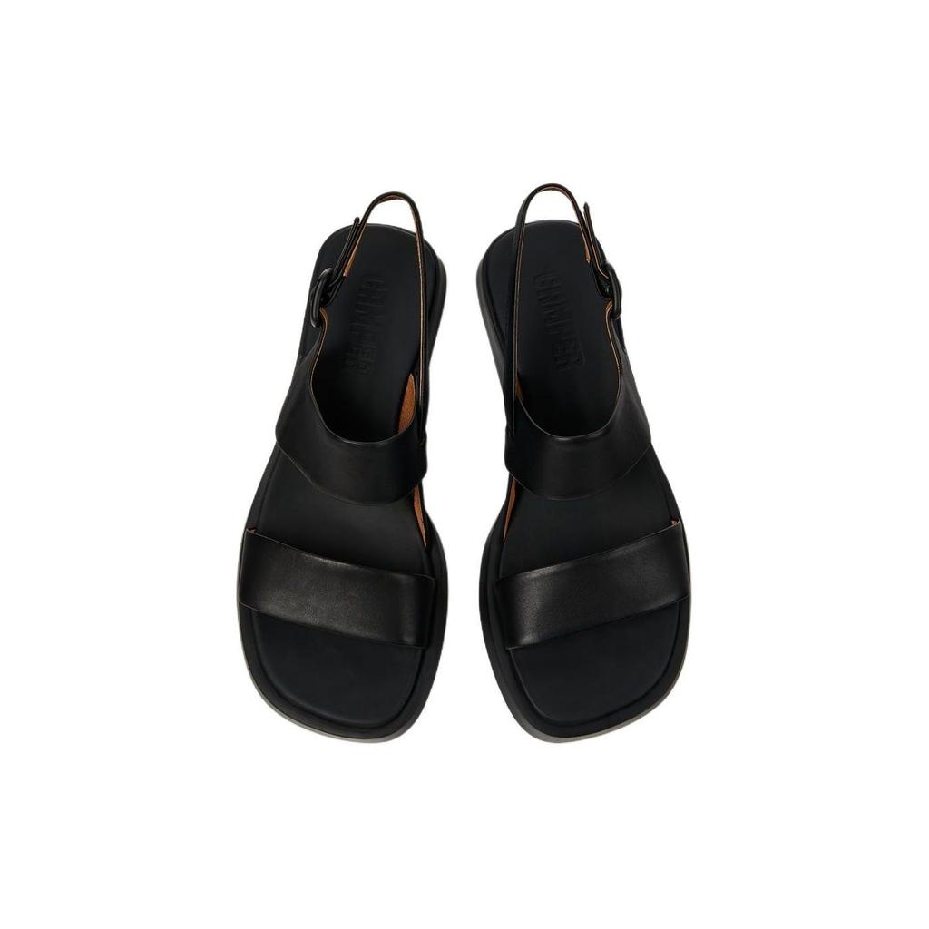 Camper Dana Leather Open Toe Buckle Sandals Women Sandals Black K201486-005