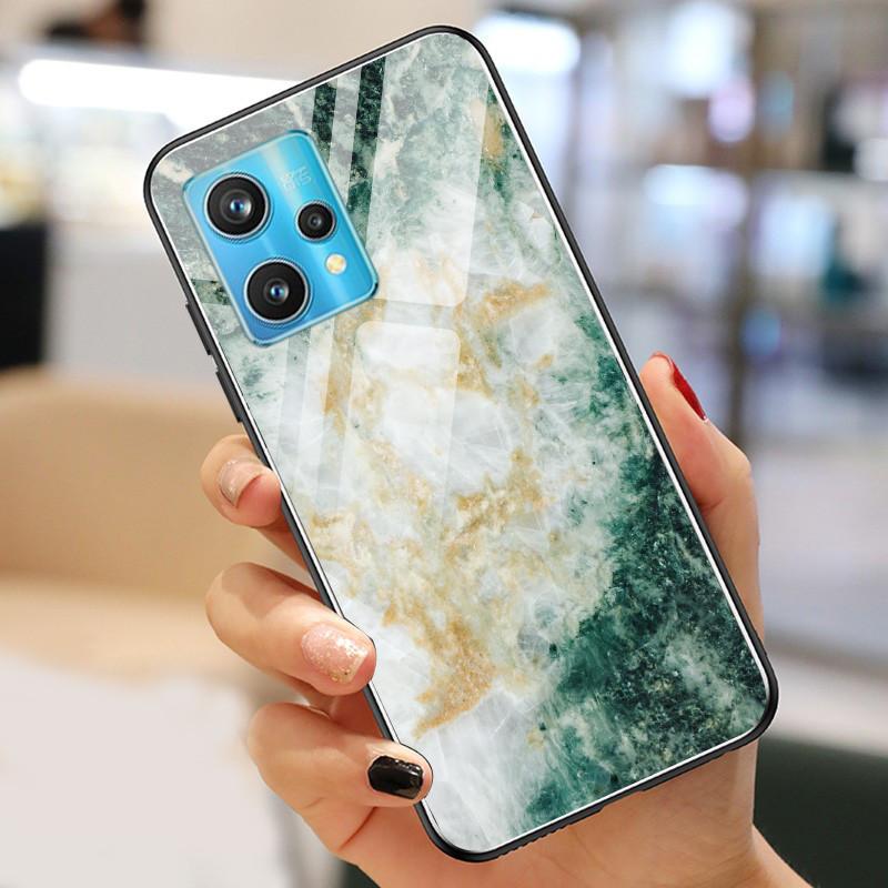 Чехол Realme9 4G для Realme 9 Pro Plus Чехол Закаленное Стекло Роскошные Чехлы для OPPO Realme 9 Pro БАМПЕР Пейзаж Realme9Pro+ Оболочка