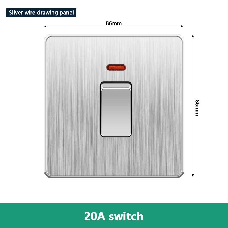 EU RU UK 20A 45A настенный выключатель высокой мощности, стандартная пластиковая панель Кореи, тумблер включения/выключения для водонагревателя, освещения, кондиционера