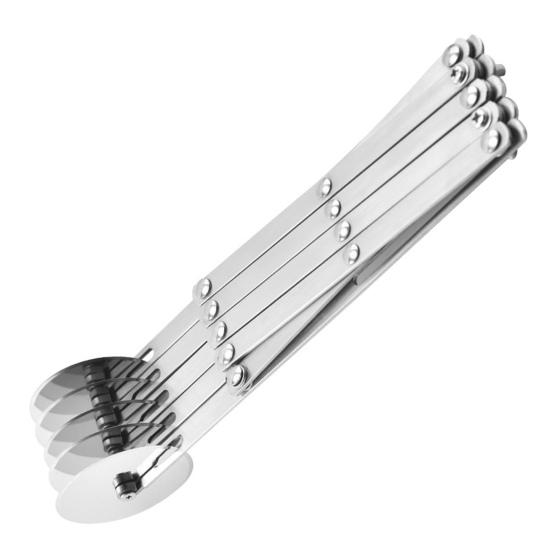 Многоколесный нож для пиццы, регулируемый ролик для теста с 3/5/7 лезвиями для нарезки одинаковых ломтиков, расширяемый нож для пиццы, разделитель для теста для печенья