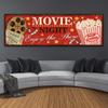 Vintage Cinema Sign Posters and Prints Cinema Wall Art Picture Retro Canvas Painting Home Movie Theatre for Living Room No Frame