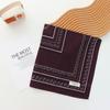 New Fresh Breathable Full-Cotton Kerchief Women's Soft Literary Decoration Small Square Scarf Retro Easy Matching Headband