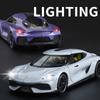 Новый 1:24 Gemera GT Super Sport Car Alloy Diecast Metal Model Car Sound & Light Hobby Collectibles Trendy Decoration Gift For Boyfriend
