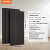 Wood Slat Acoustic Panels 23.6 x 47.2 inch for Modern Wall Decor Black Oak