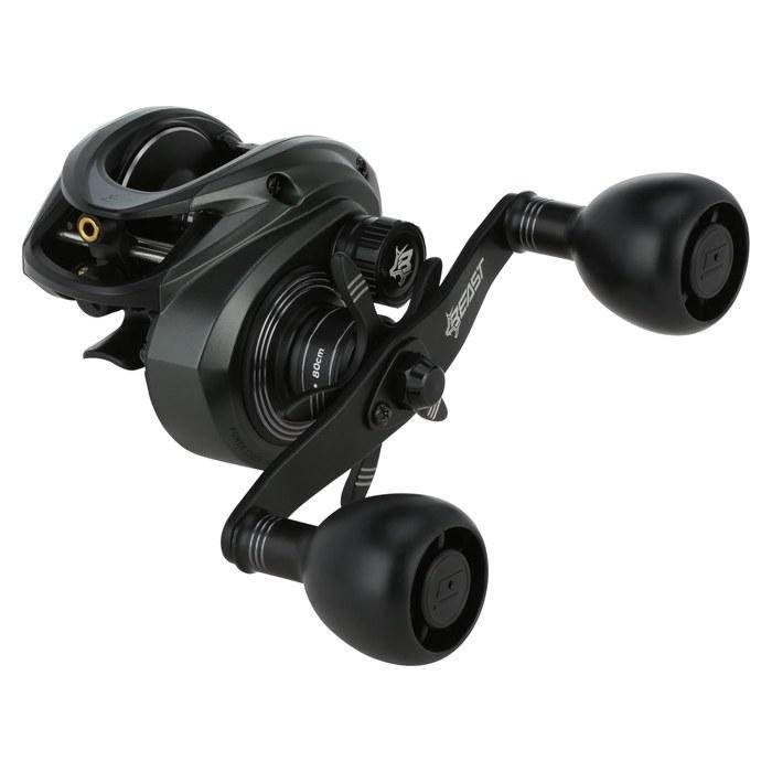 Abu Garcia Beast 200 Low Profile Baitcast Fishing Reel, Gray 200LP