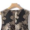 Women's New Chinese Retro V-Neck Vest with Frog Buttons
