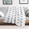 Karate fighter girl Throw Blanket Lightweight Warm Blanket for Indoor Outdoor Use