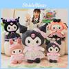 Bowknot Melody With Dress Plush Toy Cartoon Stuffed Doll Decoration Kids Gift