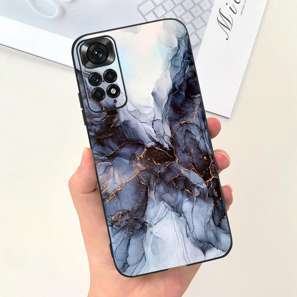 Чехол для телефона Xiaomi Redmi Note 11 Чехол Кот Цветной Чехол Силиконовый Мягкий Для Redmi Note11 Note11 4G Ударопрочный Защитный Чехол