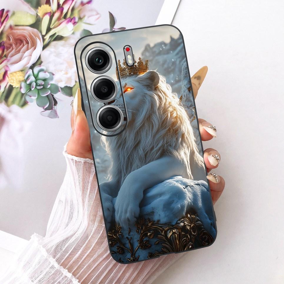 Чехол Для Tecno Camon 40 Pro CM7 CM6 Чехлы Для Телефона На Camon 40 4G CM5 Милые Мультяшные Животные Крутой Дракон Лев Мягкий ТПУ Черный Чехол