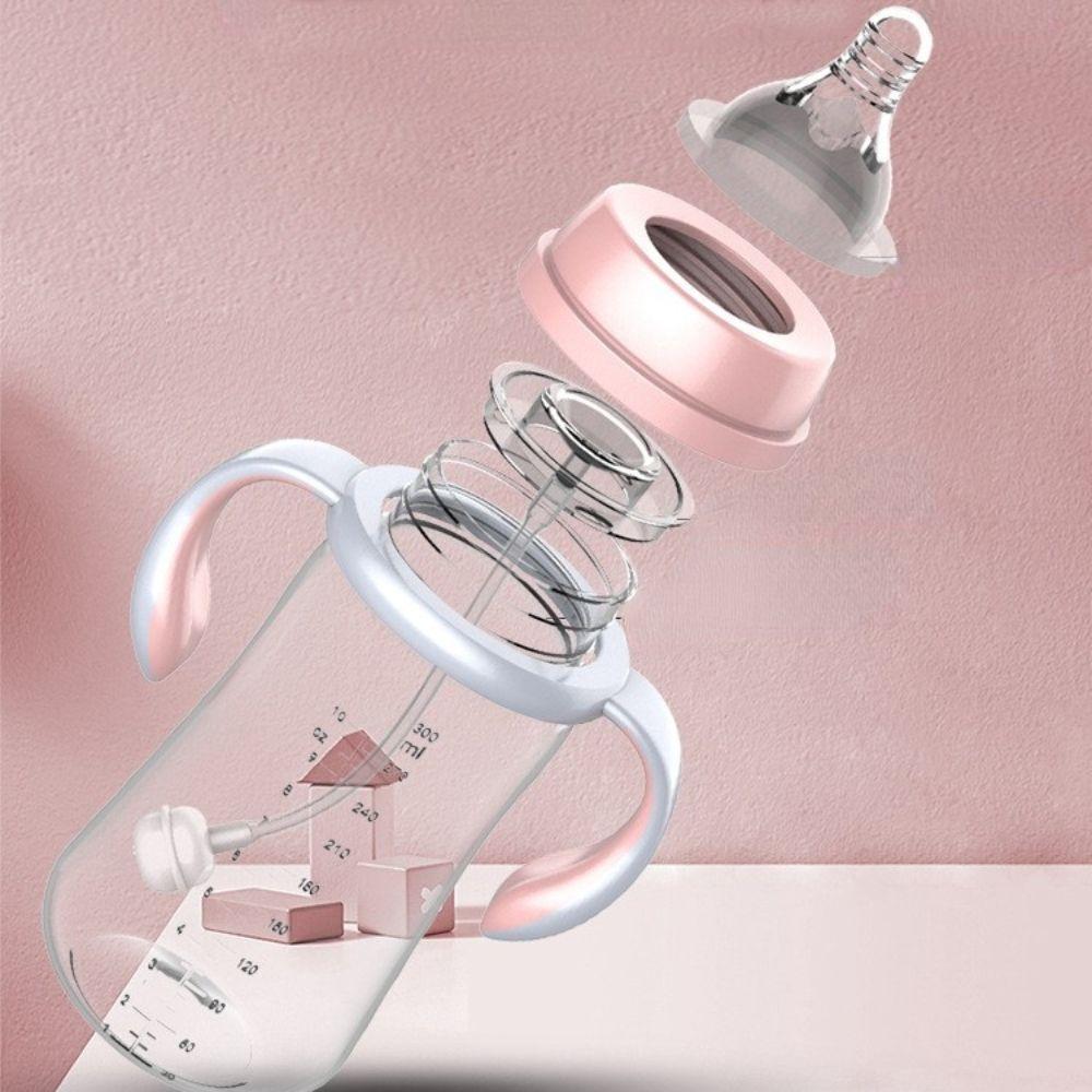 Anti-drop Anti-Slip Handle Wide Mouth Feeding Bottle Water Bottle Milk Feeding Bottle Baby Bottle