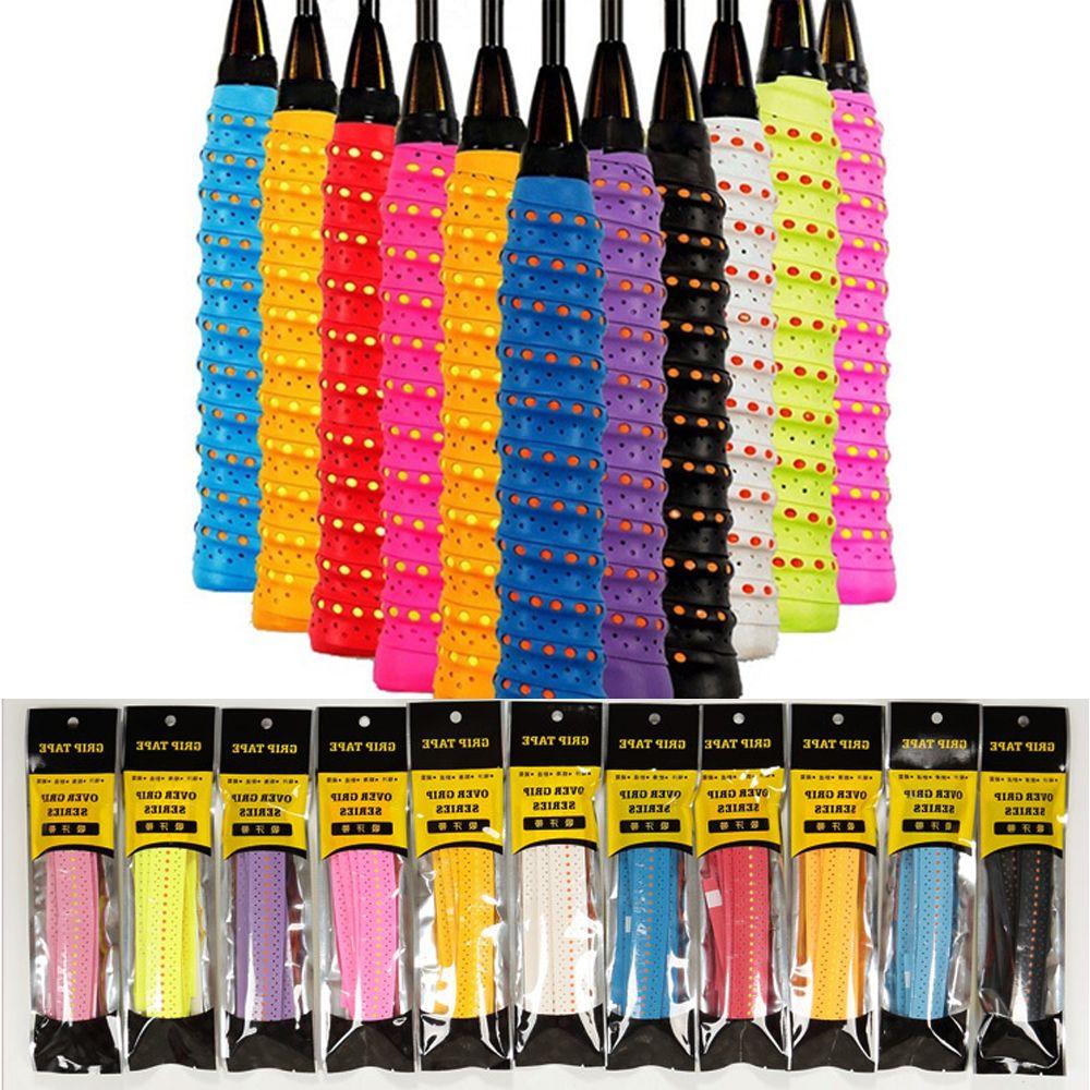 11 Colors Anti Slip Badminton Racket Grips Sweat Band Overgrips Tape Over Grip Roll Tennis Racket