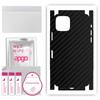 apgo Protective Skin Sticker for the Back+sides Compatible with Apple iPhone 11 Pro, Full Wrap Film, Foil, Vinyl - Pattern Carbon Black