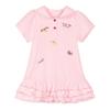 LUSON Girls' Embroidered Polo Dress Set