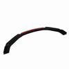 6PCS Front Bumper Lip Separator With Red Front Lip Glossy Black Bumper Lip Diffuser Splitter