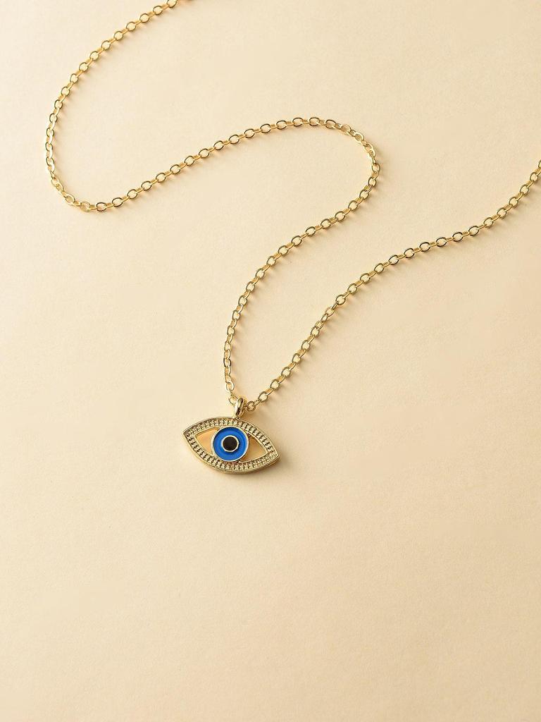 Ожерелье Глаз Дьявола: Подвеска «Турецкий глаз» синего цвета с уникальной индивидуальностью