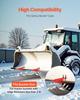 Tractor Bucket Protector, 2PCS Heavy Duty Steel Bucket Edge Protectors, Edge Tamer Anti-Skid Device with Double Hexagon Lock Nuts and Bolts, for Snow,