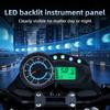 Universal Motorcycle Instrument RPM Speed Display LED Oil Gauge 140000 Tachometer Tach Dashboard For Italika 150z 150sz 170z
