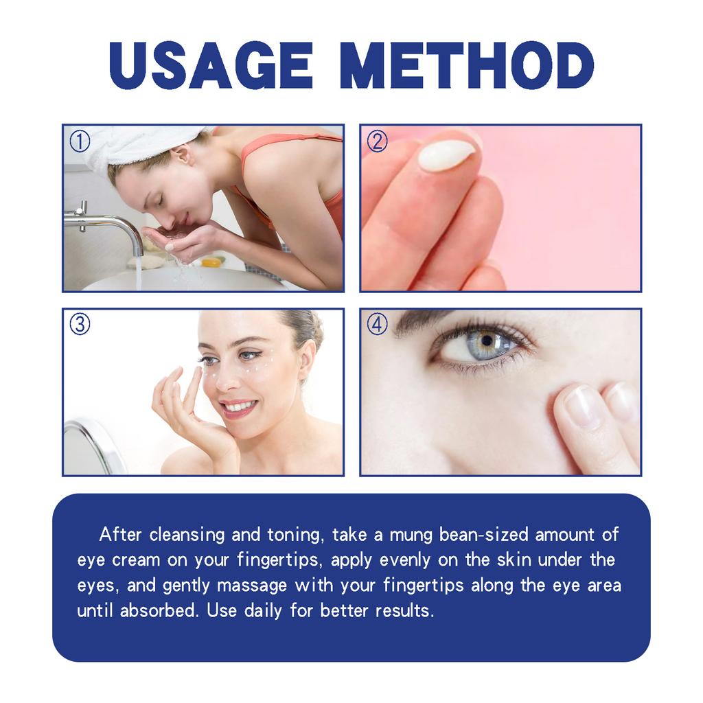 Firming Eye Cream To Lighten Fine Lines At the Corners of the Eyes, Repair Dark Circles On the Skin Around the Eyes, and Provide Eye Care