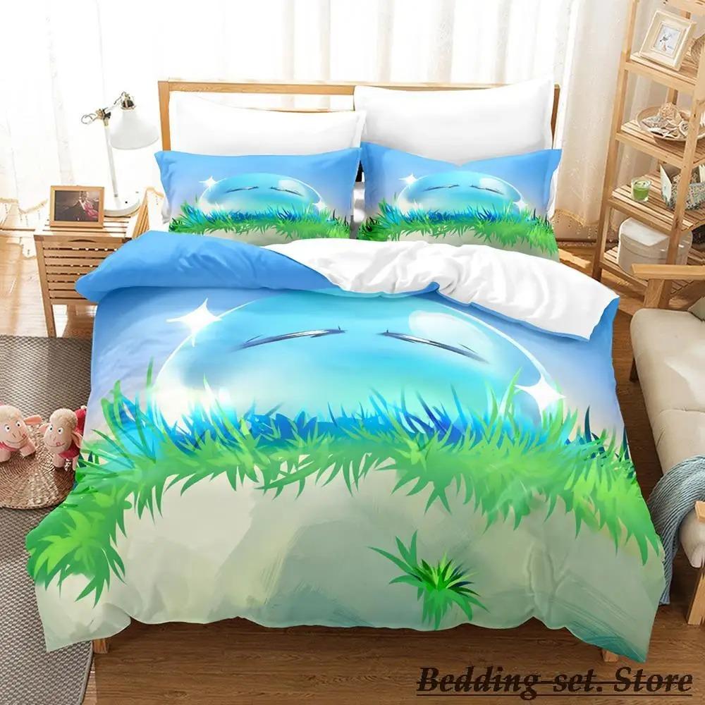 Rimuru Tempest Bedding Set Single Twin Full Queen King Size Bed Set Adult Kid Bedroom Duvetcover Sets Anime Parure De Lit Bed