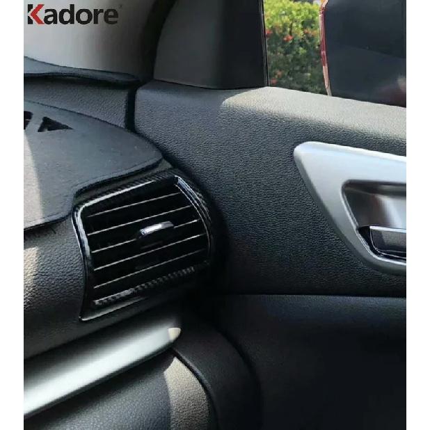 Car Front Side Air Condition Vent Outlet Cover Trim For Mitsubishi Eclipse Cross 2017- Carbon Fiber Interior Accessories