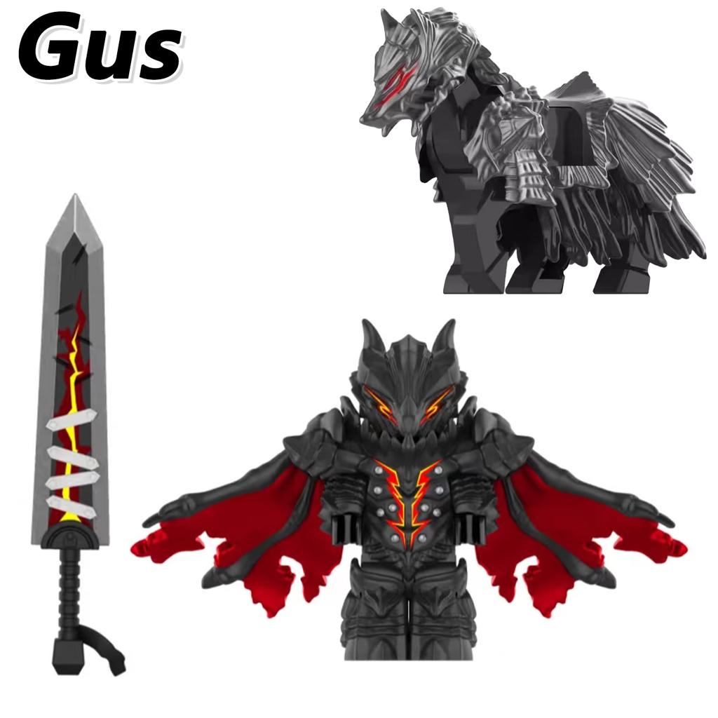 Non-Toxic World Of Warcraft Wow Building Blocks Lich King Mini Action Figure Toys Berserk Guts Gus Building Block Figure Holiday Gift