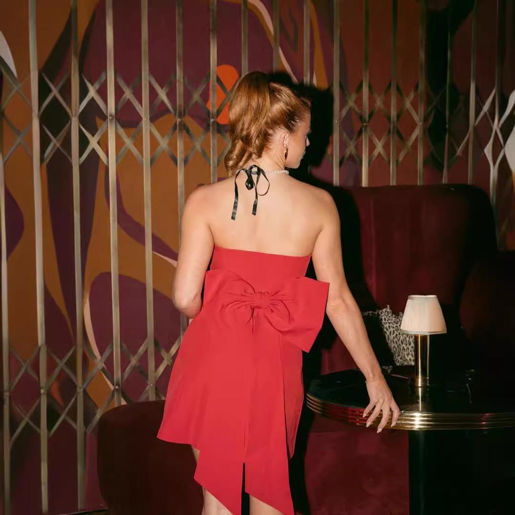 IHUASU Сексуальное платье с обхватом и юбкой для женщин