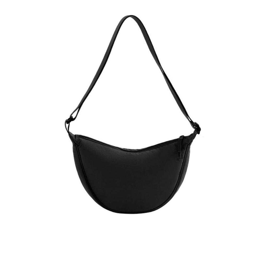 Portable Nylon Nylon Hobos Bag Solid Color Large Capacity Messenger Bag Crossbody Dumpling Bag Shoulder Bag Women