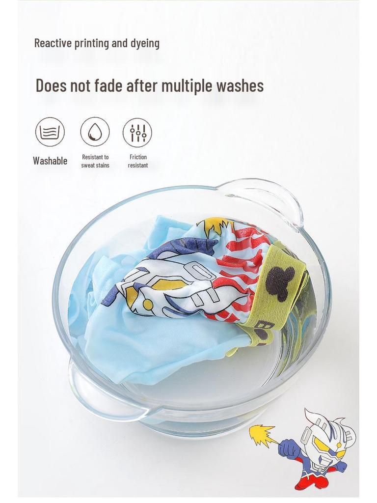 Мальчиковые боксеры из чистого хлопка с рисунком - Размеры S, M, L