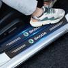Yfkpw9 Защитные от царапин наклейки из углеродного волокна для порогов автомобиля Для Skoda Sharp Sharp crystal Sharp Rapid speed Pye Ye Di багажник KODIAQ