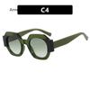 New Fashion Square Sunglasses Woman Vintage Shades  Design Vintage Polygon Sun Glasses Female Tourism Glasses Lady Oculos