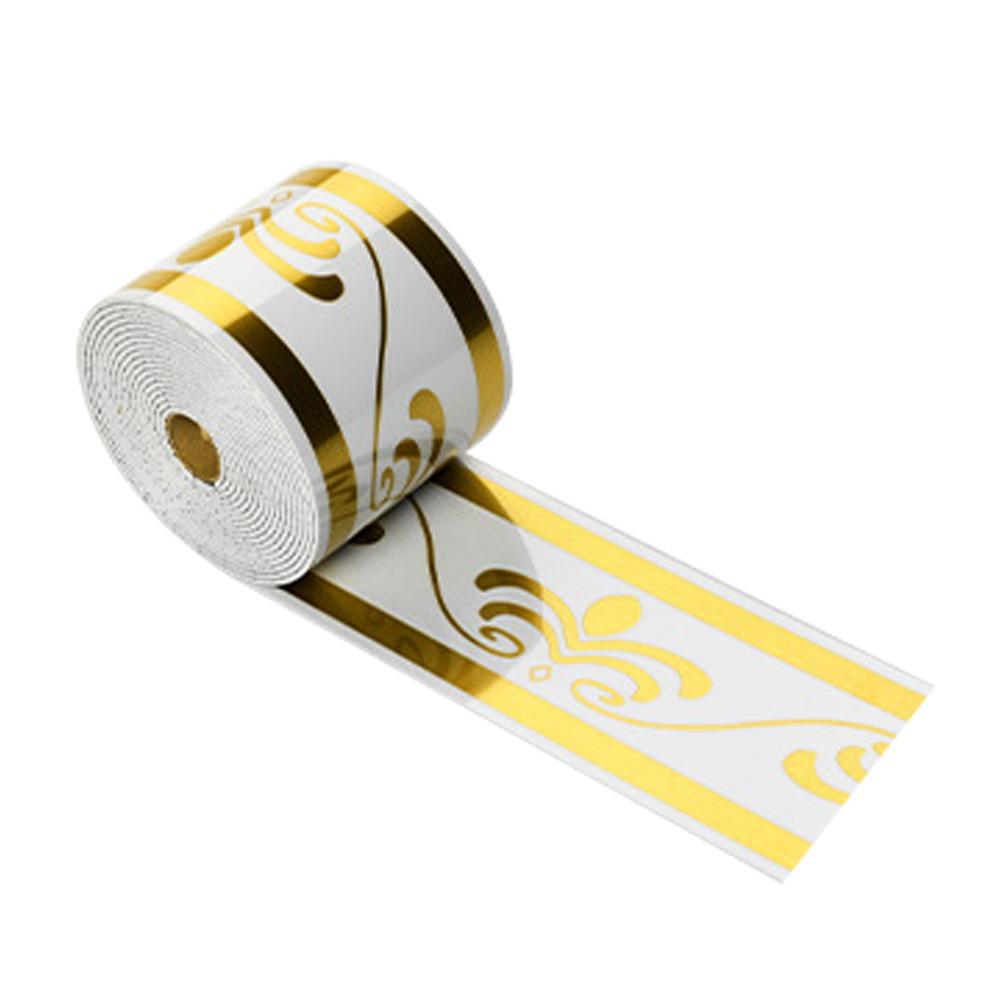 Вспененная самоклеящаяся плинтус Самоклеящийся дизайн Материал ПВХ Водонепроницаемый плинтус Мраморный узор