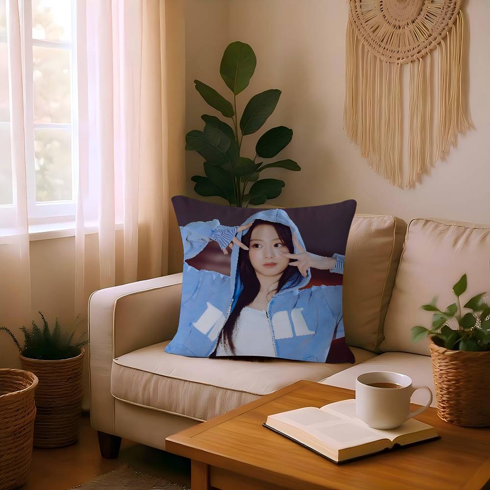 Певец A-AHYEON Наволочка для подушки Чехол для подушки Обивка Диван Декоративная подушка Домашний декор Наволочка