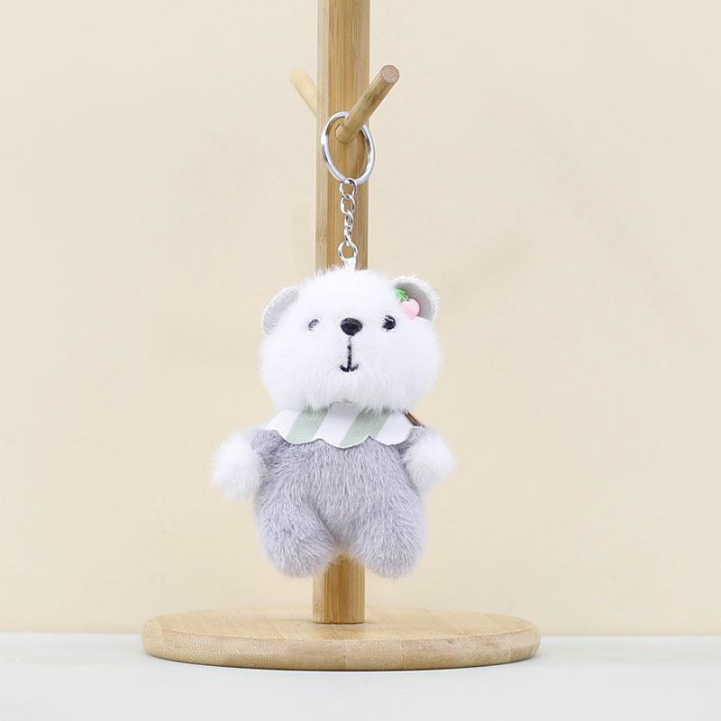 Cute Cartoon Plush Bear Keychain Charismatic Stuffed Animal For Bags And Keys