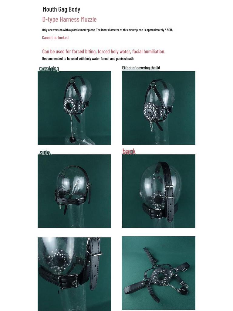 Анти-рвотный Кинки Кляп для рта для мужчин - Четыре Инструмента Любви