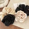 1 шт. женский минималистичный темпераментная повязка на голову с камелией из ткани цвета шампанского, модная атласная цветочная повязка на голову