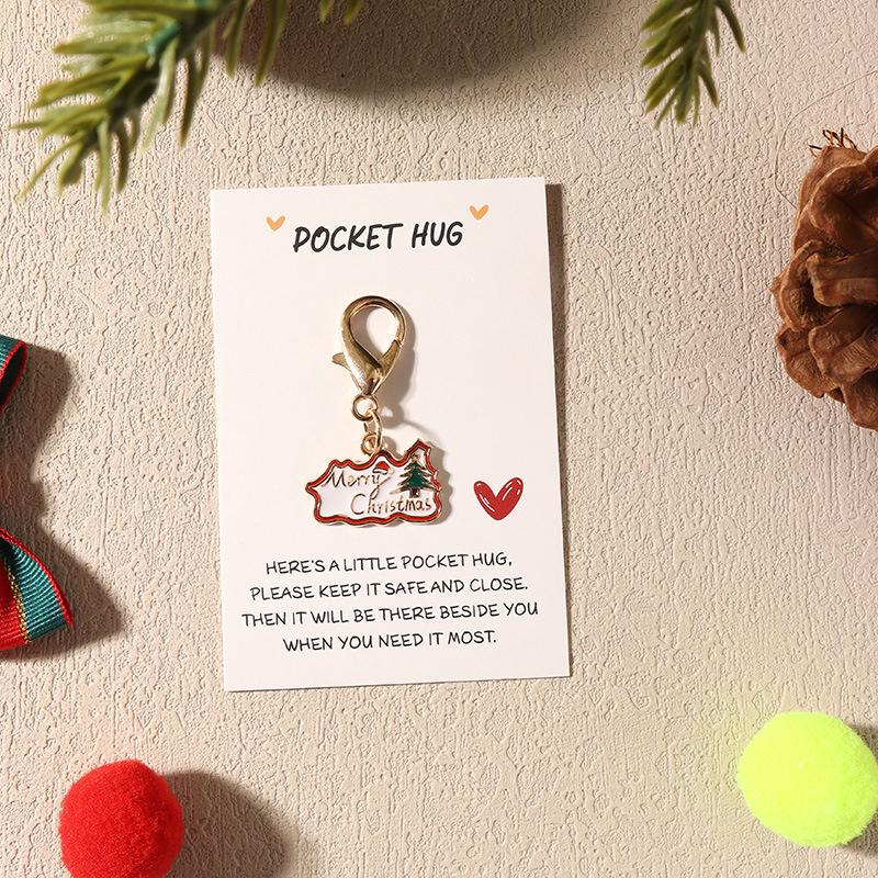 1 шт. Эмалированная декоративная клипса для рюкзака для ключей, для вечеринки, из сплава, подвески для сумки, рождественский брелок, подарки, кошелек для хранения, эстетика