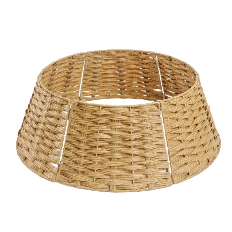 Элегантная плетеная юбка для рождественской елки Традиционное праздничное украшение Essential X3UC