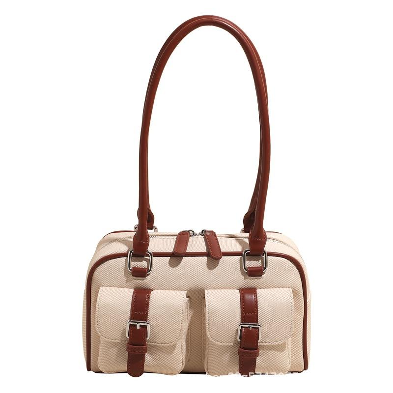 Retro Pillow Bag Women's 2025 New Commuting Fashion Portable Shoulder Bag French Underarm Briefcase
