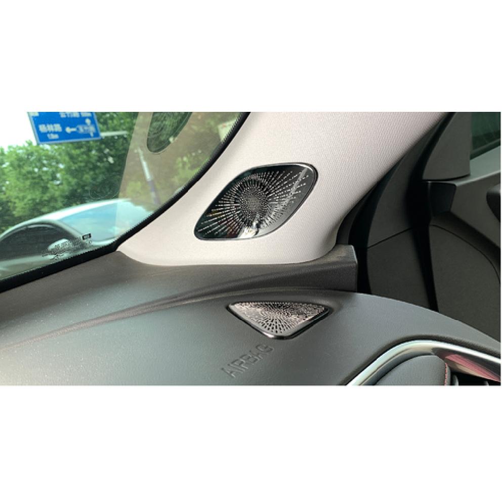 Inner A Post Speaker Frame Cover Trim For Chevrolet Malibu 2016-2021 Black Steel