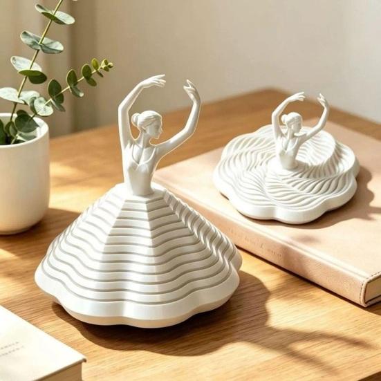 3D-печатная вращающаяся балерина, фиджет-игрушка, танцор балета, спиннер, спиральная сенсорная игрушка для снятия стресса, украшение для дома, офиса, рабочего стола