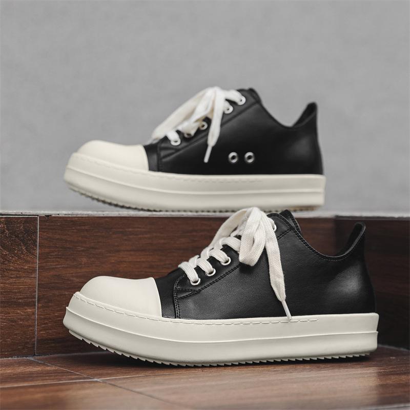 Низкие кожаные немецкие кроссовки для тренировок студенческая пара мужская обувь обувь для скейтбординга спортивная обувь на платформе повседневная мужская обувь 6862-J