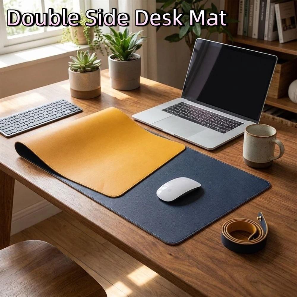 Waterproof Foldable Mouse Pad PU Leather Hand Rest Pad Dust-proof Keyboard Pad Nail Studio
