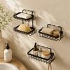 Stainless Steel Soap Rack with Hooks Soap Holder Soap Saver Wall Mounted Soap Dish  Kitchen