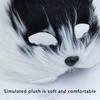 Realistic Half Face Mask Cartoon Masquerade Mask Funny Plush Cat Mask  Carnival Party